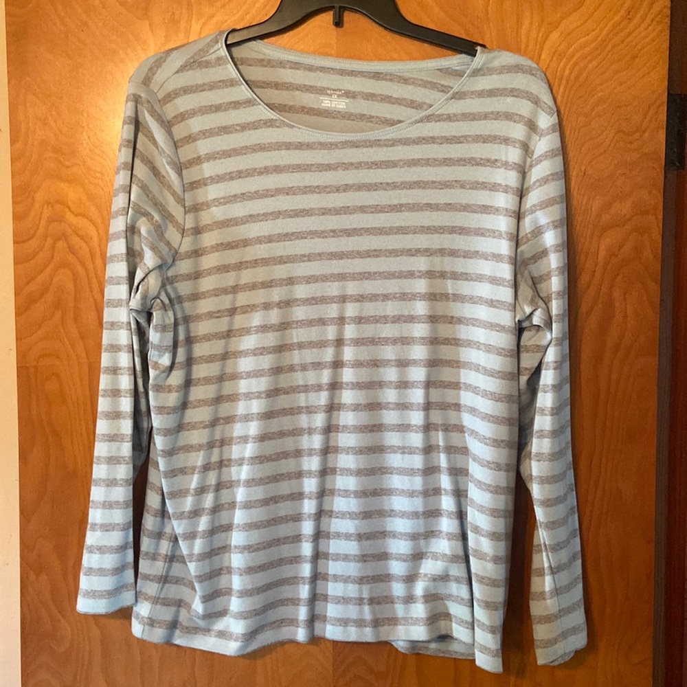 EUC CJ Banks Long Sleeved Striped Shirt